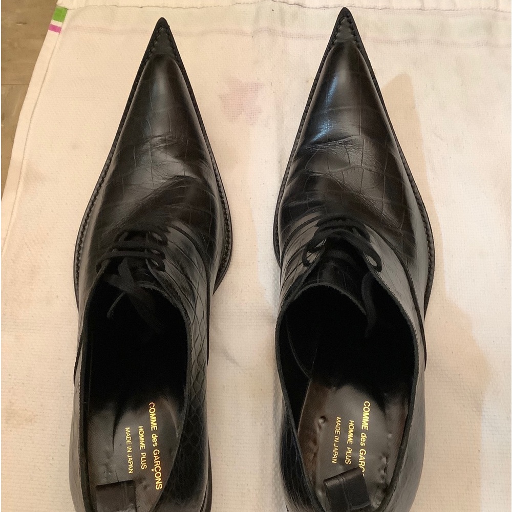 Comme Des Garçons Homme Plus SS15 Pointed Toe Leather Shoes Sz.27/9-US - Picture 2 of 13